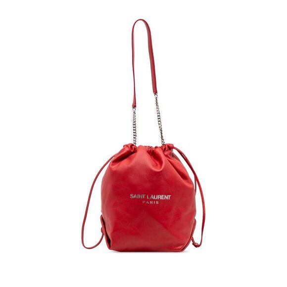 Pre Loved saint laurent Women Red Bucket Bags - Picture 1 of 8